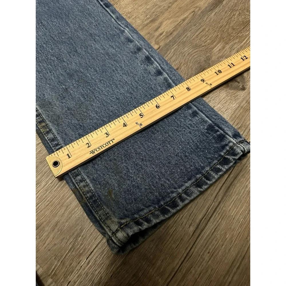 Levis 505 Jeans‎ Mens 32x32 Blue Regular Straight Mid Rise Medium Wash